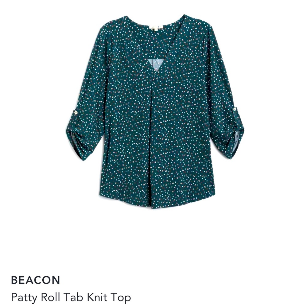 Beacon L liquid knit top